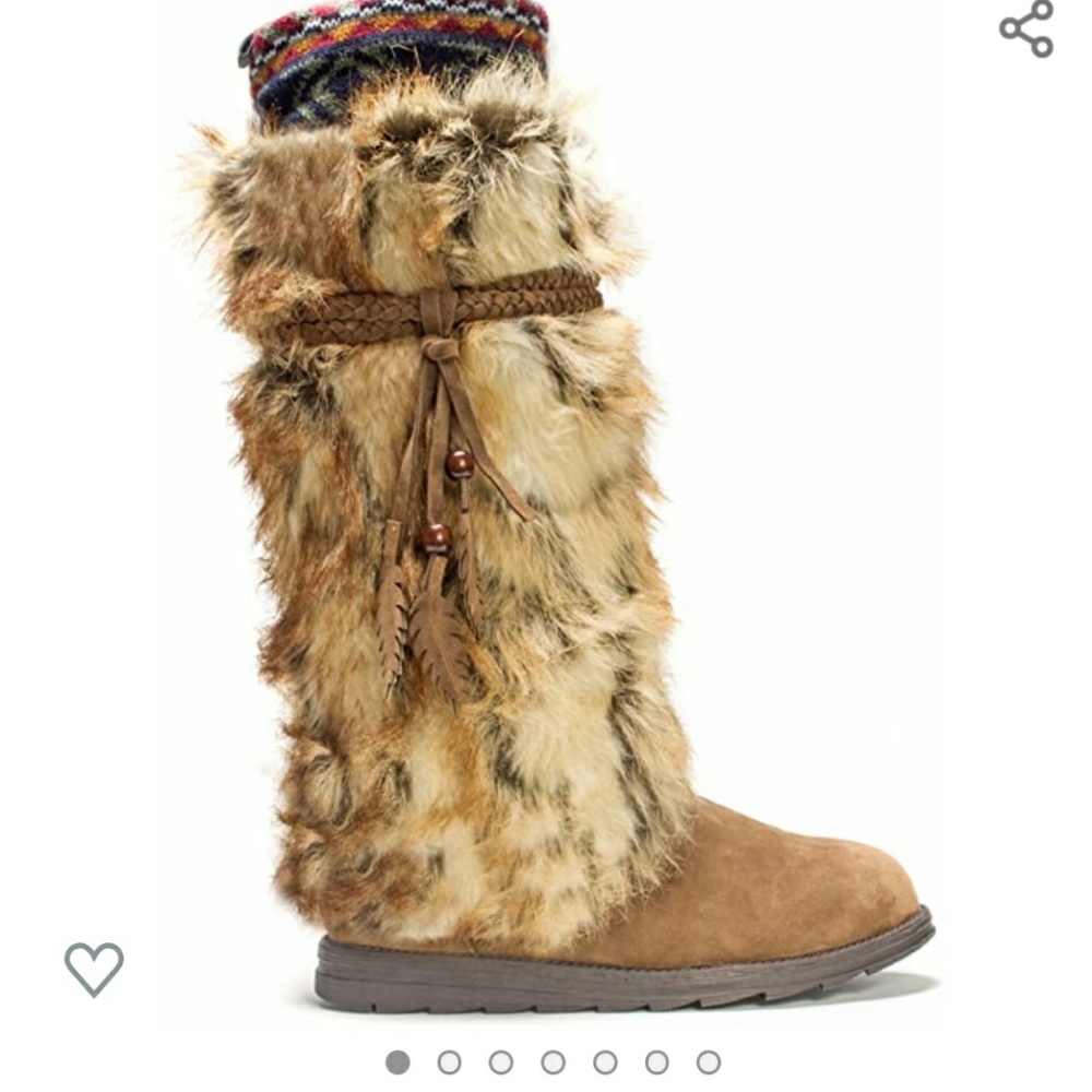 Muk Luk fur boots